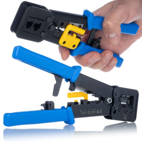 Rosfix Durchgangscrimpwerkzeug für RJ45/RJ12/RJ11
