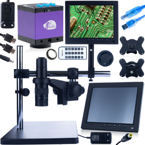 Rosfix Earth Pro MCEP-0.5X-PZRR Digitalmikroskop mit verstellbarem Arm + 8-Zoll-Display + Mikroskophalterung + Tucana-Kamera