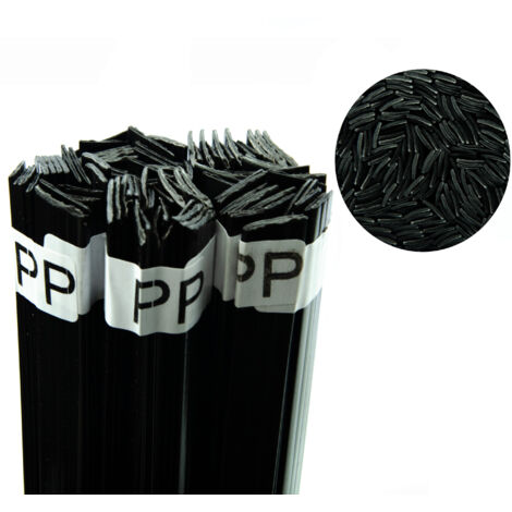 Rosfix Fil de Soudure Plastique PP Noir 100g – Barre 12mm, Longueur 42cm  Température 260–330°C  Pour Automobile, Industrie, Électronique  Accessoire de Soudage