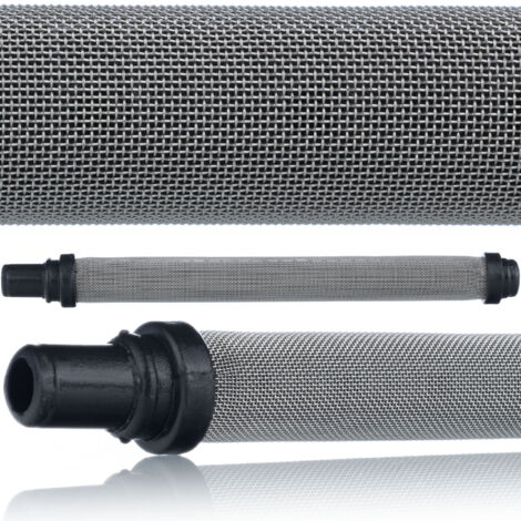 Rosfix Filtre Bâtonnet Noir 70 Mesh – Longueur 100 mm  Pour Buse 0,015"–0,019"  Haute Filtration  Accessoire pour Pistolet à Peinture  Pièce pour Pulvérisateur Airless