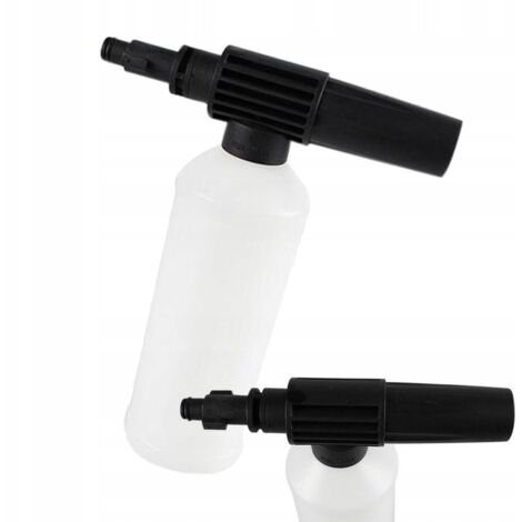 Rosfix Mousseur Haute Pression FoamEco 450ml – Buse de Pulvérisation G1/4  Jet Moussant Dense  compatible avec nettoyeur haute pression Bosch, Stanley, Stiga, AQT