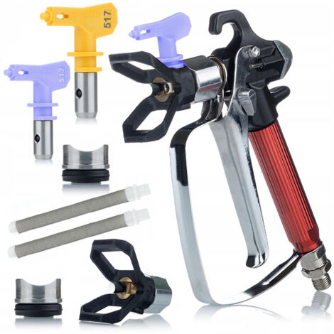 Rosfix Pistolet pour Agrégat de Peinture Ultraspray Redjet Rj1 517 – Jet 25 cm, 0,009" Pour Latex, Ignifuges