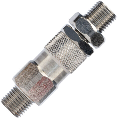 Rosfix Raccord Tournant GZ 1/4" vers GZ 1/4" – Acier Inoxydable, 400 Bar  Étanchéité 60°  Pour Tuyaux et Pistolets Airless  Accessoire pour Peinture Haute Pression