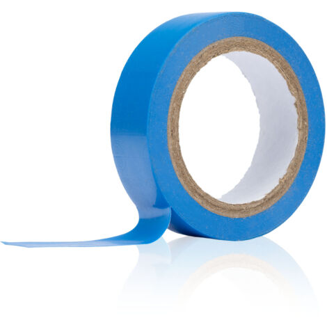 Rosfix Ruban Isolant Bleu 10m – PVC Résistant, 0,13 mm Épaisseur  16 mm Largeur  Température Max 80°C  Pour Câbles Électriques, Étanchéité  Accessoire Électrique