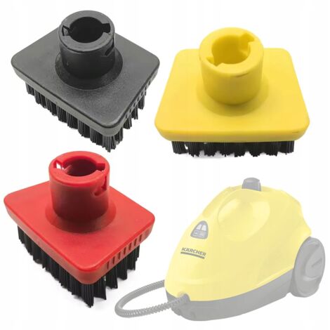 Rosfix Set Brossettes Main Vapeur x3 – Poils Durs, Code Couleur  Pour Fugues, Robinets, Carrelage  compatible avec nettoyeur vapeur Kärcher SC1–SC5
