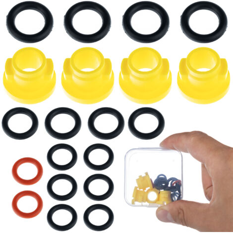 Rosfix Set Joints Toriques pour Nettoyeur Haute Pression – Caoutchouc Résistant à la Chaleur  Remplacement Facile  compatible avec nettoyeur haute pression Kärcher K2–K7