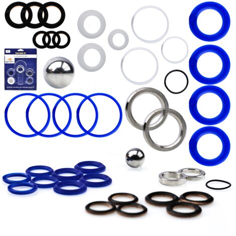 Rosfix Set Kit Réparation Pompe Airless 248213 – Haute Qualité  Montage Facile  compatible avec pulvérisateur Graco Ultra Max II, Ultimate MX II 1095/1595, GMax 5900/10000