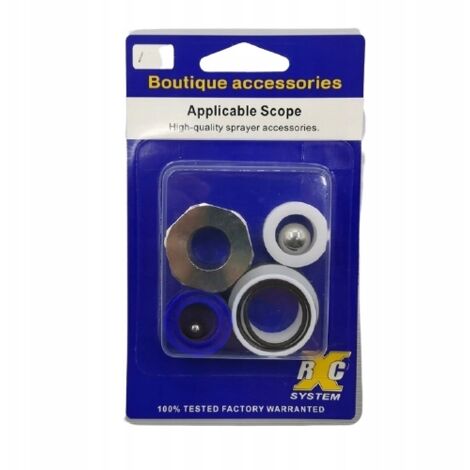 Rosfix Set Kit Réparation pour Pulvérisateur Project Pro 119, Compact Pro 190 – Joints V-Ring, Billes Acier, O-Rings | compatible avec pistolet à peinture Wagner