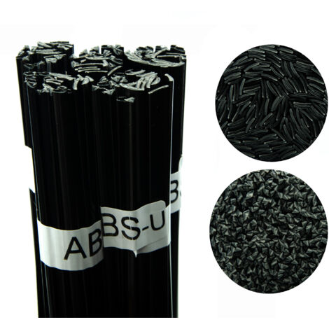 Rosfix Spoiwo de Soudure Plastique ABS-U Noir 100g – Fil 42cm  Formes 8mm/3,5mm  310–360°C  Pour ABS, ASA, PC, PET  Réparation Carrosserie  Accessoire Soudage Plastique