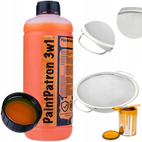 Rosfix Tuyau pour l'agrégat de peinture en TPU 15 m bleu + Liquide de conservation et de nettoyage pour l'agrégat de peinture Rosfix PaintPatron 3 en 1 1L