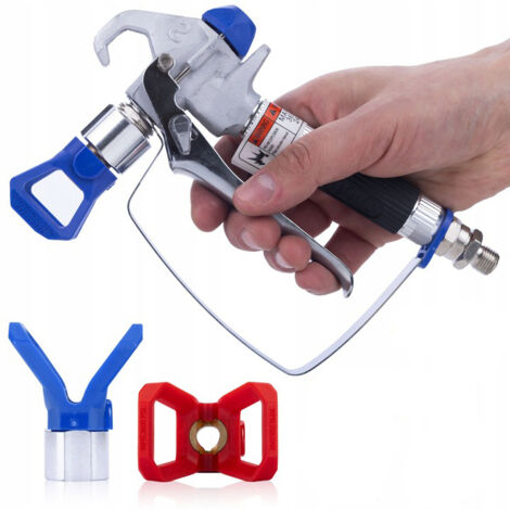 Rosfix UltraSpray Pistolet à Peinture PM-RUS01 – 248 Bar, 1/4" & 7/8", Filtre Intégré  Pour Murs, Meubles, Façades  Accessoire pour Station de Peinture Airless