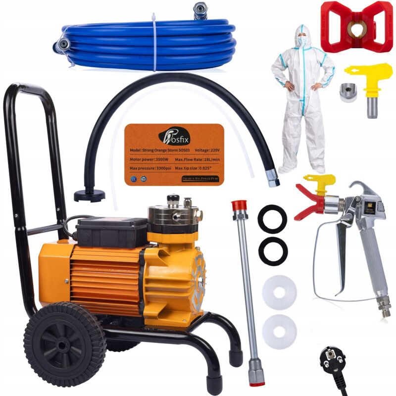 Rosfix Unità di verniciatura Rosfix Strong Blue Storm SBS03 3500W 22MPA 18L/min + 2x guarnizioni + tuta