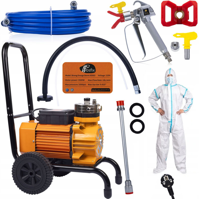 Rosfix Unità di verniciatura Rosfix Strong Blue Storm SBS03 3500W 22MPA 18L/min + Tuta