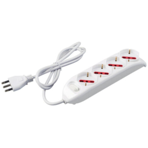 ROSI 94060 MULTIPRESA 4PR BIP SCHUKO + INT 1 PZ