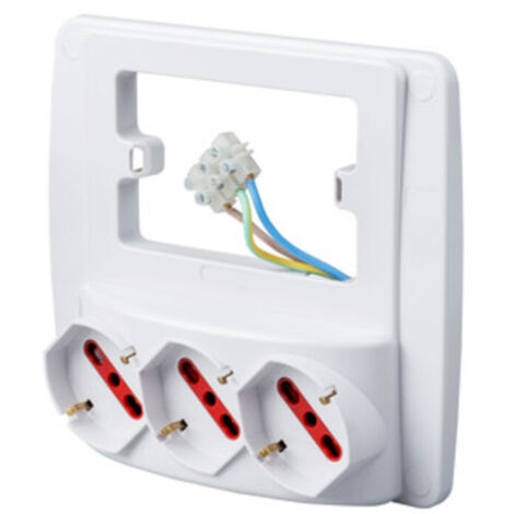 ROSI 94132 MULTIPRESA DA PARETE SMART 3PR BIP-SC 1 PZ