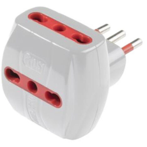ROSI ADATTATORE TRIPLO 10A-3PR.BIP CON LIMITATORE