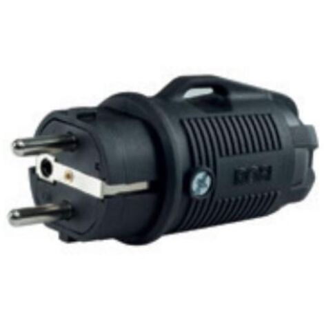 Rosi gummi-mobilstecker 2p+e 16a ip54 schwarz - 80410
