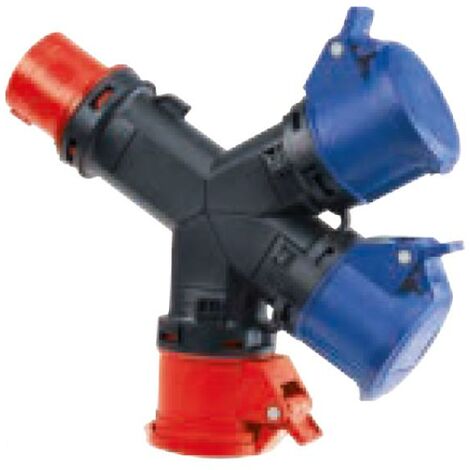 Rosi multiplicateur 3 sorties avec prise 16a 5p ip54 - 1001860