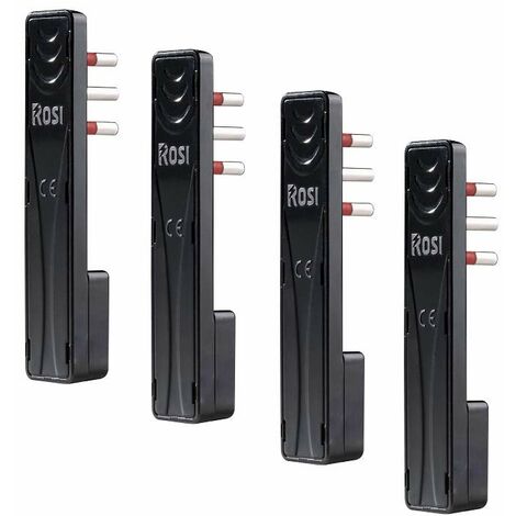 ROSI Set 4 Spine Emilia Flat, Nero, 10A - spina piccola