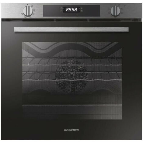 Rosieres – Four encastrable chaleur pulsée 75L – Nettoyage pyrolyse à 500°C – 7 modes de cuisson – Classe énergétique A – Dimensions 60x60x57 cm - RFC3OP5579IN