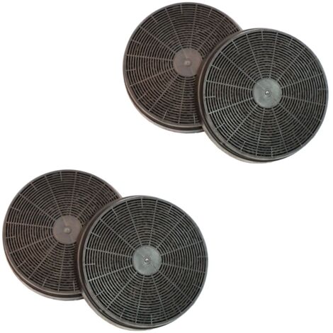 Rosieres – Lot de 4 filtres à charbon 175 x 34 mm – Filtration efficace des graisses et odeurs – Compatible avec plusieurs marques de hottes