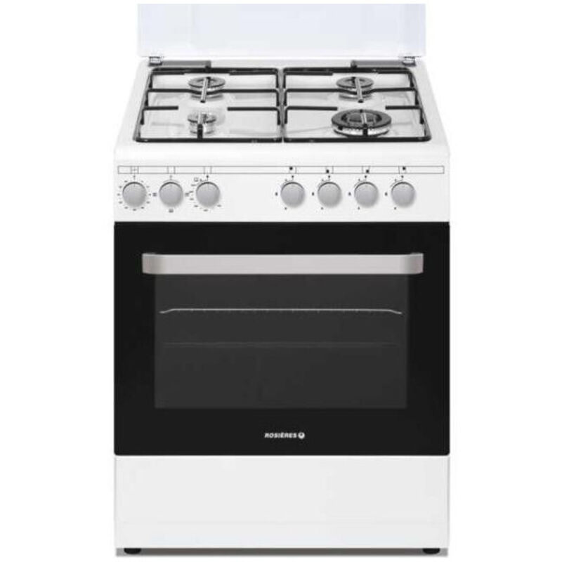 Rosieres - RGG663CSW/E Cuisinière Prodige 60cm 4G Four Gaz cn Catalyse Blanc