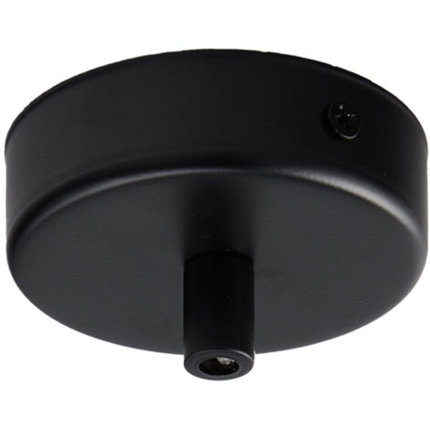 Rosone 1 Luce In Ferro Laccato Nero Diametro 8 Cm