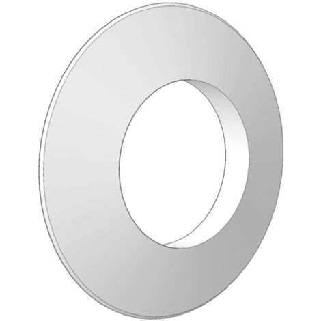 Rosone ø 100 mm in E.P.D.M. bianco per sistema rigido monoparete 00000051036