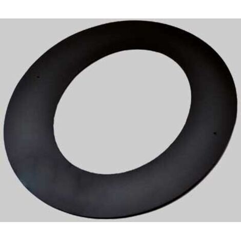 ROSONE A 45° NERO OPACO - Ø 130