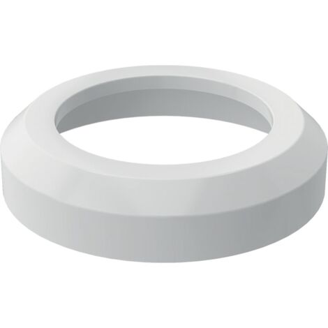 ROSONE BIANCO DA PARETE PER CURVA WC 90° - Dm 110 H 3,6