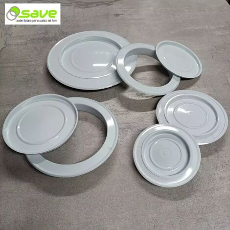 ROSONE BIANCO PER STUFA  DIAMETRO 10 CM