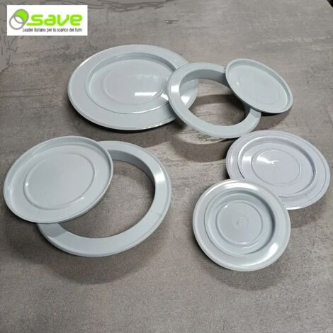ROSONE BIANCO PER STUFA  DIAMETRO 11 CM