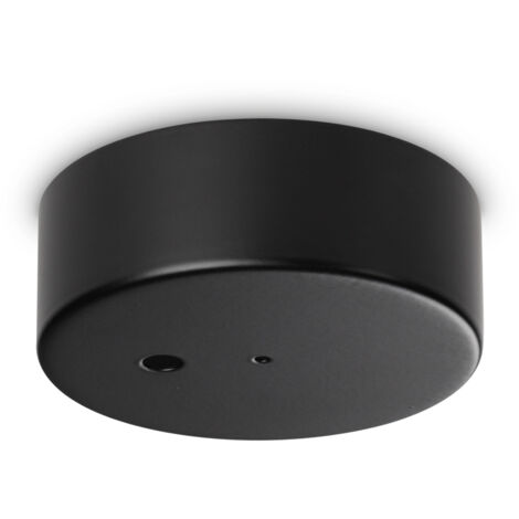 Rosone Contemporaneo Metallo Nero 1 Luce