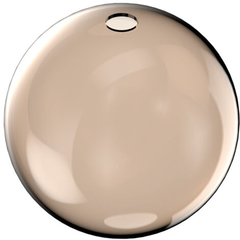 Rosone Contemporaneo Rubber Metallo Ambra Medio