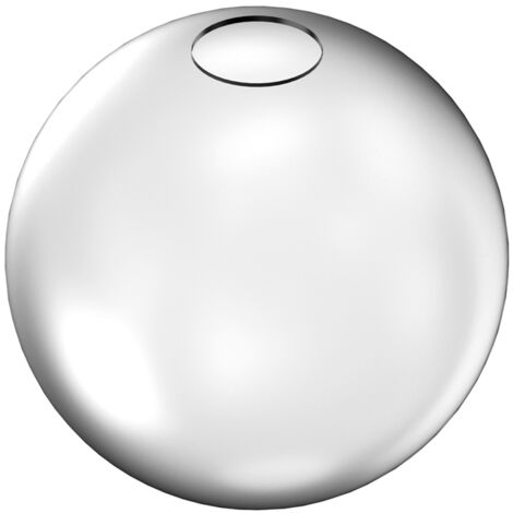 Rosone Contemporaneo Rubber Metallo Bianco Grande
