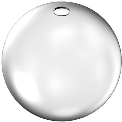 Rosone Contemporaneo Rubber Metallo Bianco Medio