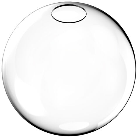 Rosone Contemporaneo Rubber Metallo Trasparente Grande