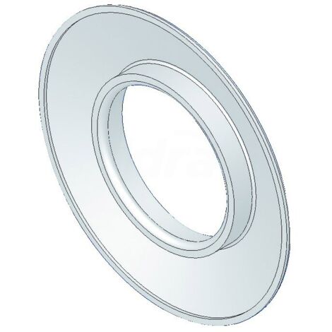 Rosone coprimuro in gomma bianco epdm d=60 00000051069