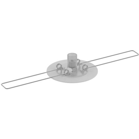 Rosone Da Incasso Metallo Bianco D4,5Cm Per Foro Da 33Mm