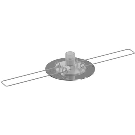 Rosone Da Incasso Metallo Cromo D4,5Cm Per Foro Da 33Mm