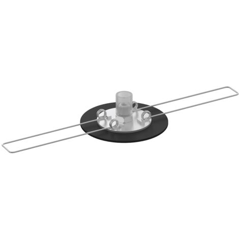 Rosone Da Incasso Metallo Nero D4,5Cm Per Foro Da 33Mm