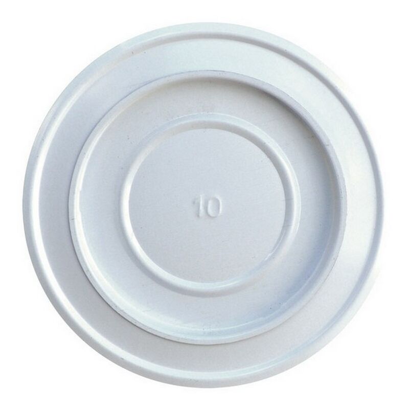 Image of Save - rosone da parete per stufa a legna porcellanato classic col. bianco ï cm. 8