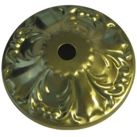 Rosone electraline diametro 80mm metallo decorato ottone - 70611