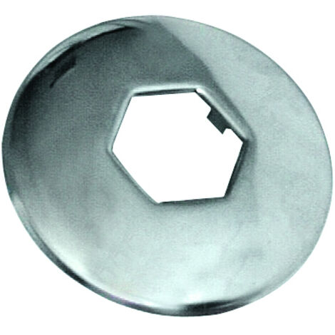 ROSONE ESAGONALE ACCIAIO INOX  Ø foro 1/2. 10.00 pz