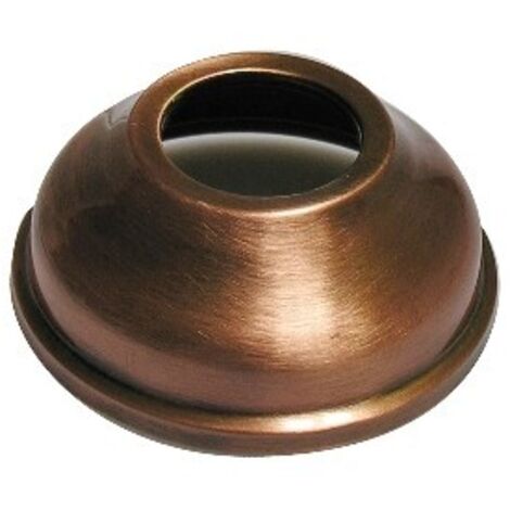 Rosone in ottone per wc diam. 76 mm foro 26 mm -  bronzato
