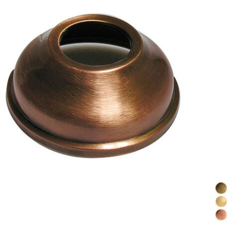 Rosone in ottone per wc diam. 76 mm foro 32 mm -  ramato