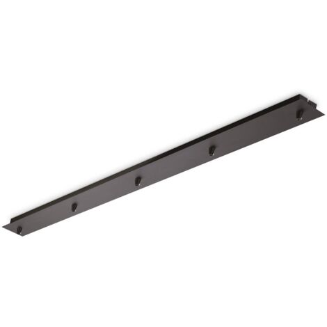 Rosone Lineare All In Metallo Nero 5 Luci