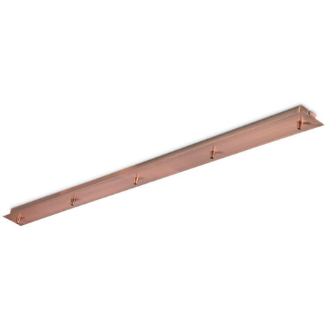 Rosone Lineare All In Metallo Rame 5 Luci