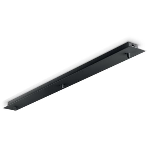 IDEAL LUX Rosone Lineare All In Metallo Nero 3 Luci