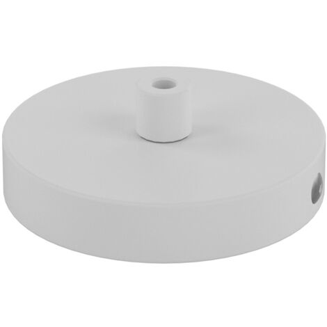 Rosone Metallo Bianco 1 Foro D10Cm